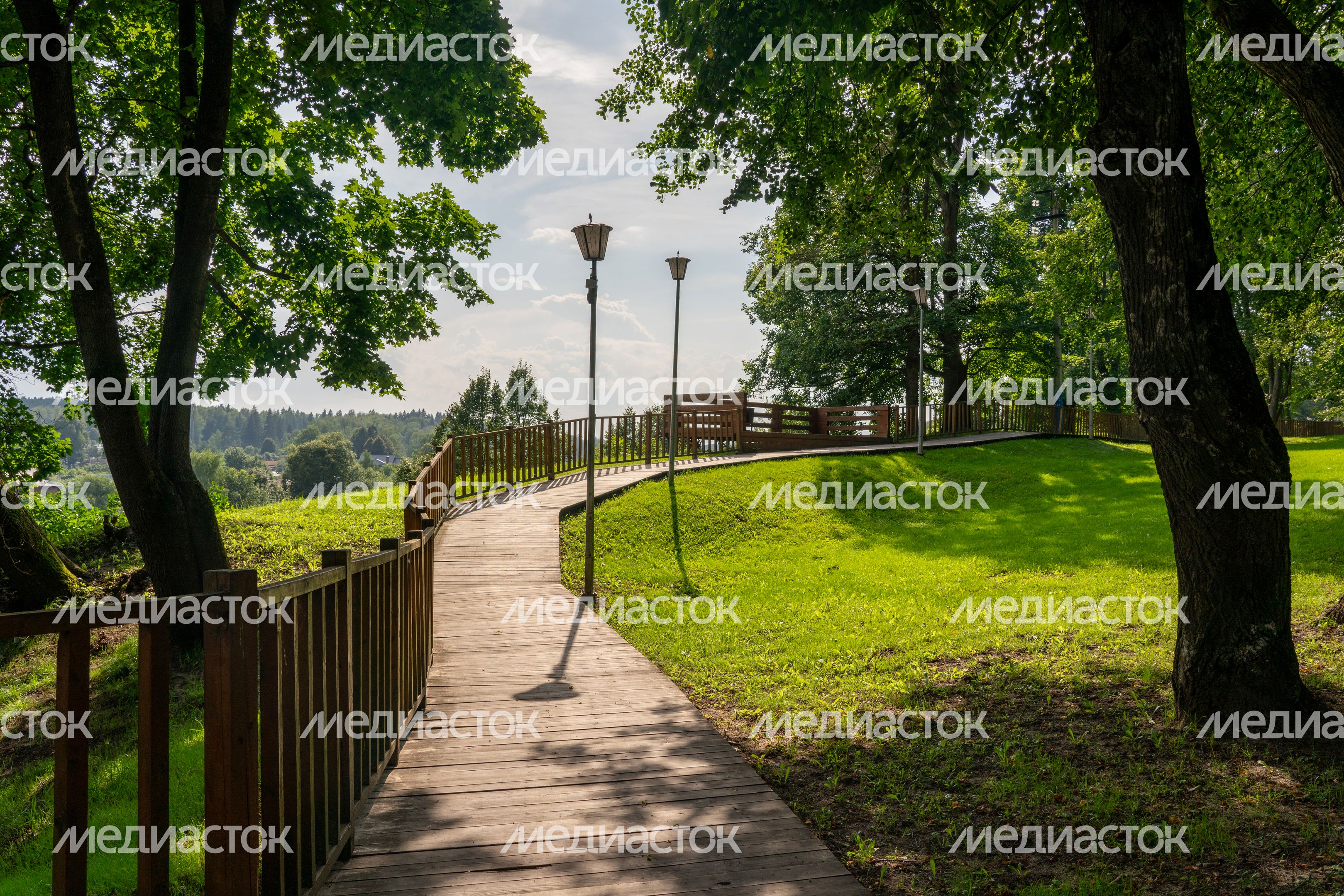 Парк культуры и отдыха "Городок" в Рузе. Лето Парк культуры и отдыха "Городок" в Рузе. Лето