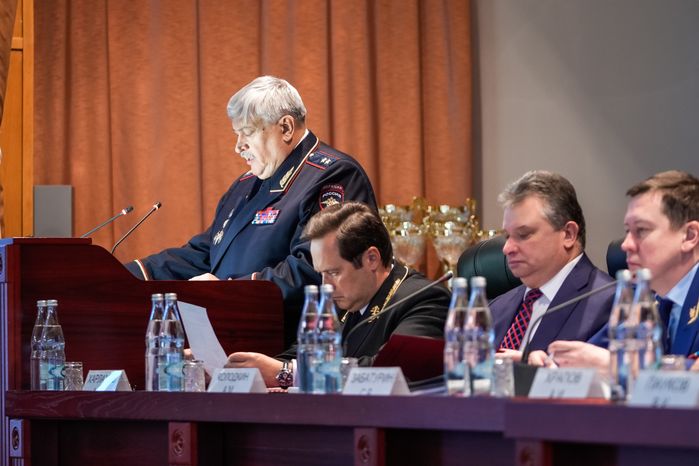 Виктор Пауков на заседании коллегии Главного управления МВД России по Московской области