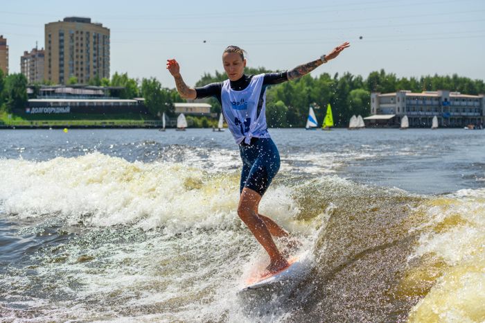 Чемпионат Московской области по серфингу на Пироговском водохранилище в Долгопрудном