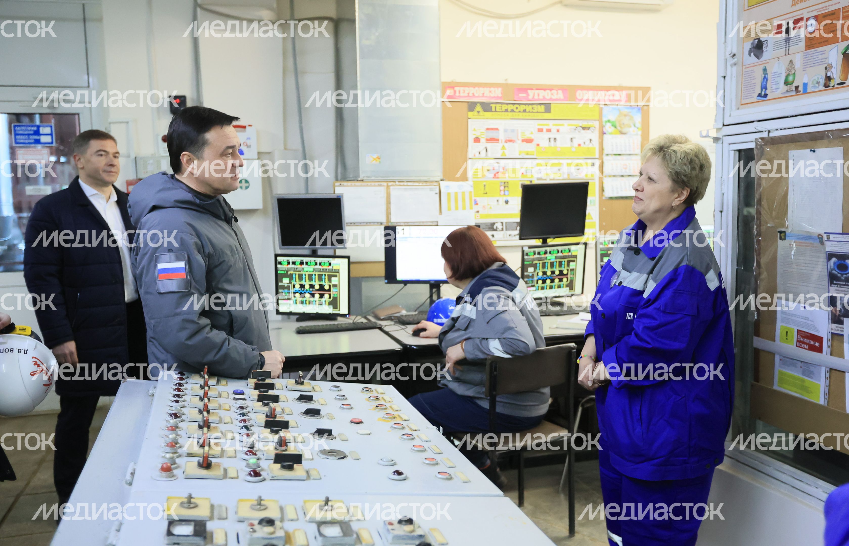 Посещение губернатором Подмосковья мкр. Новые Химки