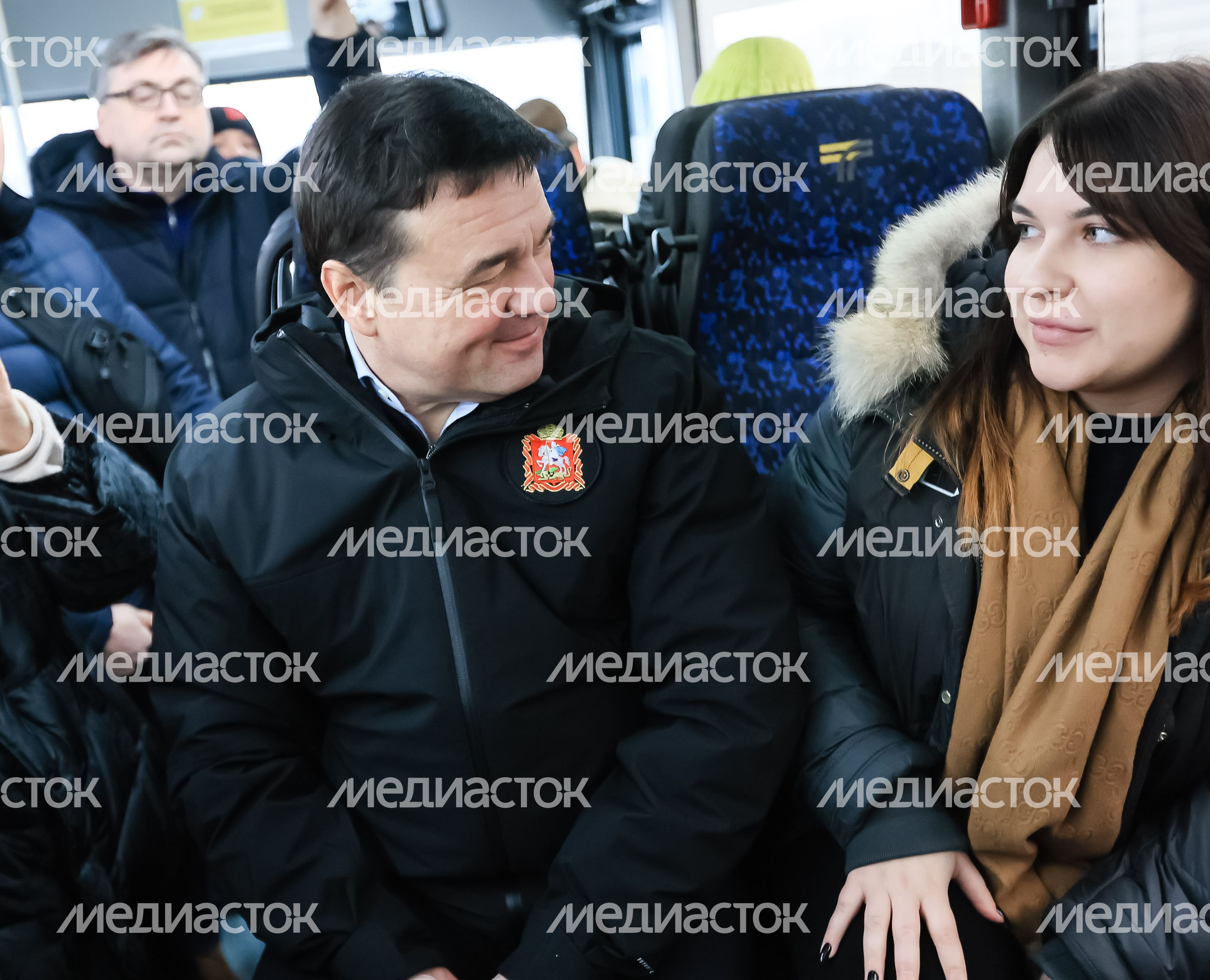 Поездка губернатора на автобусе «Бронницы - м.Котельники»​​