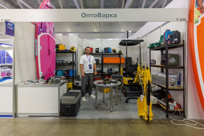 Выставочный стенд производителей автозапчастей, оборудования для ремонта на выставке «АвтоКластер 2026» в «Крокус Экспо»