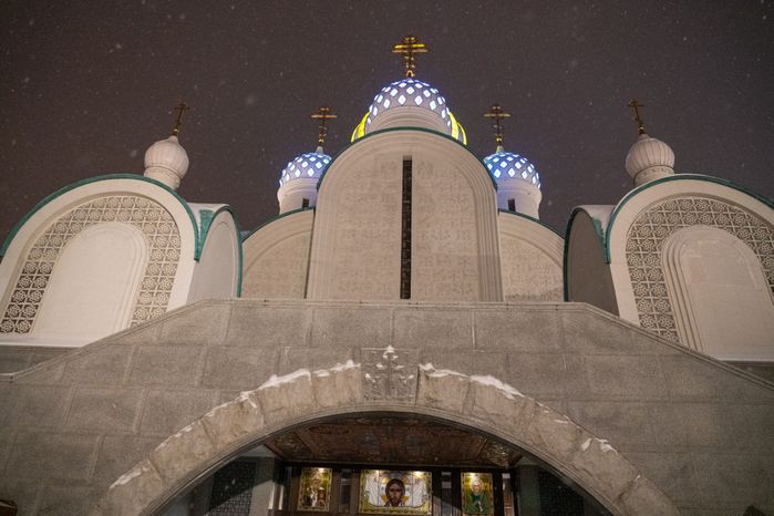 Крещенские купания на Соборной площади в Красногорске