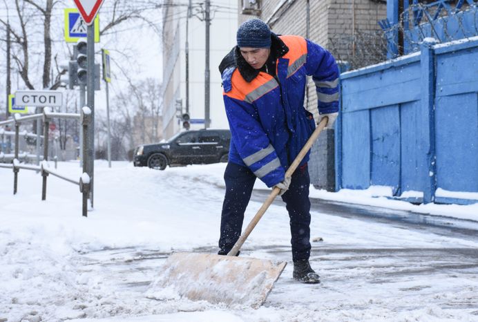 Снегопад в Московском регионе, 18.01.2018