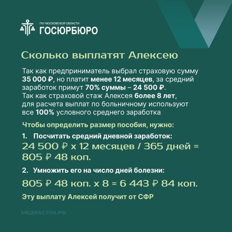 Оплата больничных самозанятым Квадрат 08