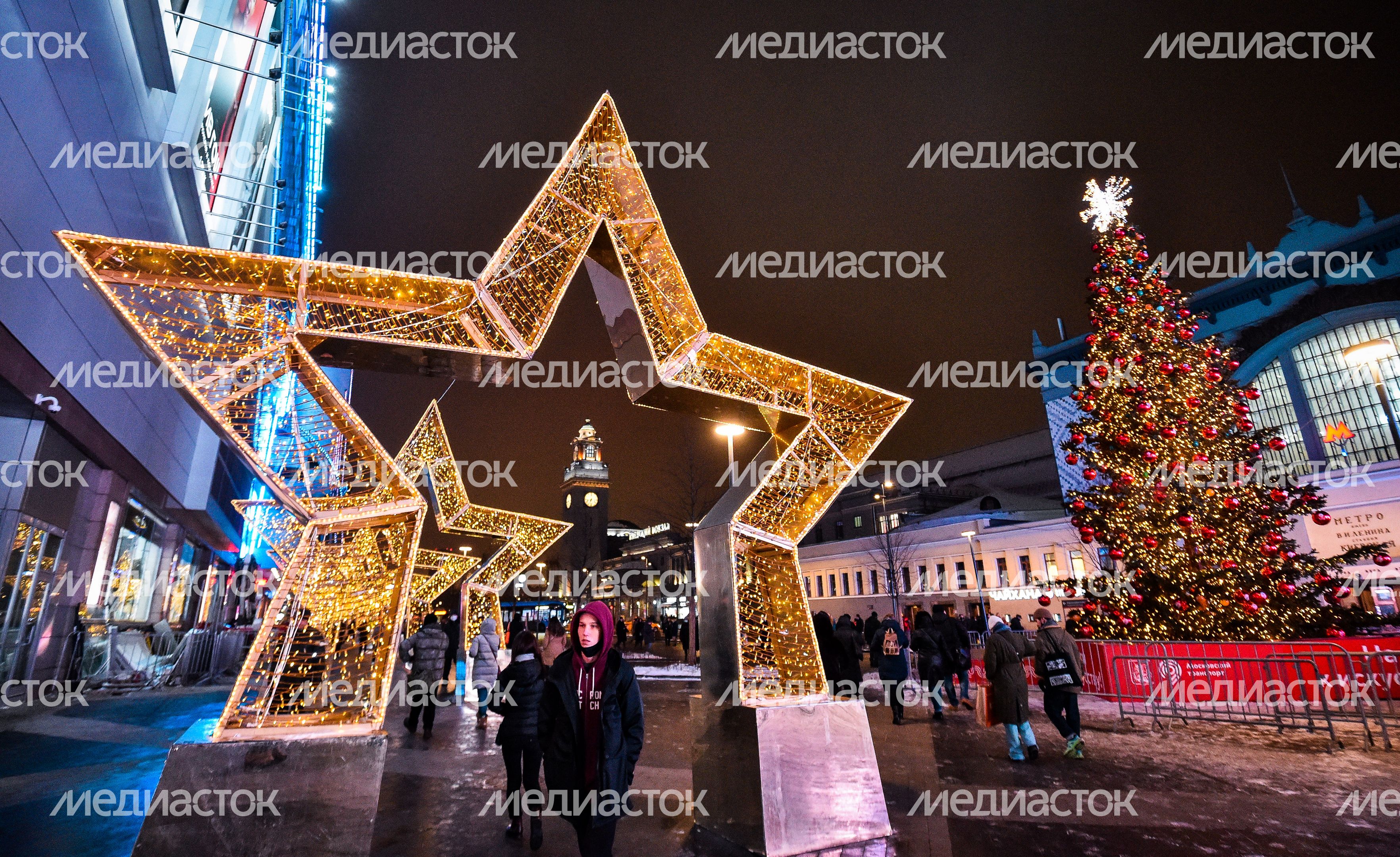 Новогодняя иллюминация в Москве