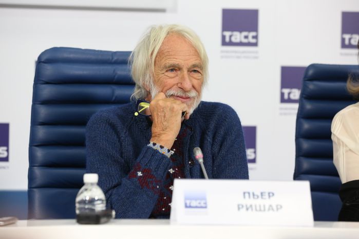Пресс-конференция французского актера Пьера Ришара