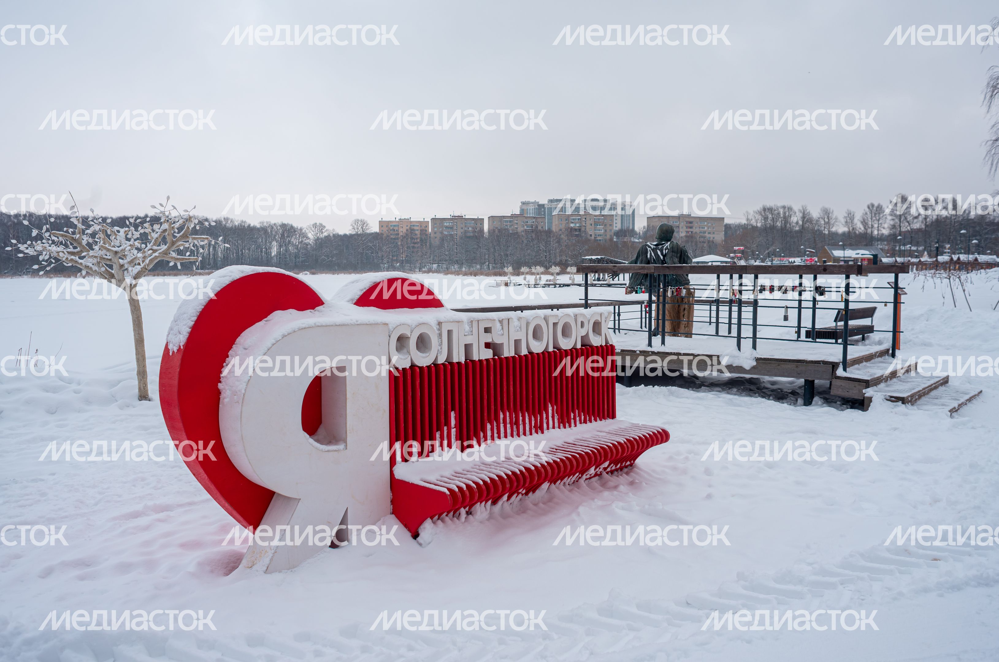 Зимние виды города Солнечногорск