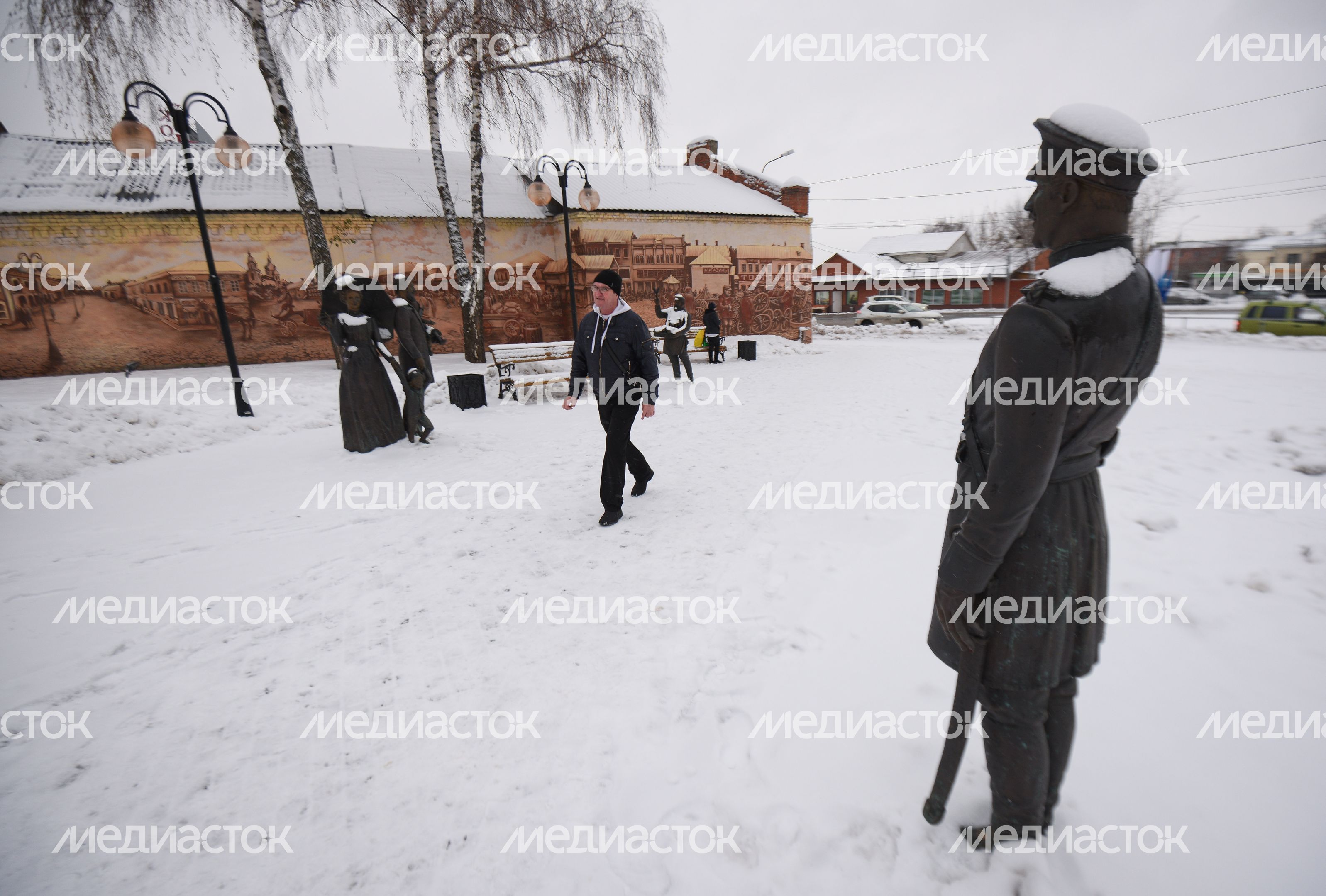 Виды города Серпухов зимой