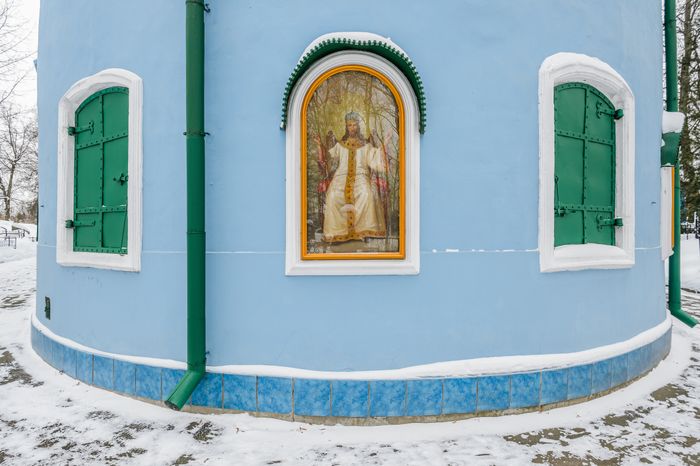 Николо-Архангельский храм в Балашихе зимой