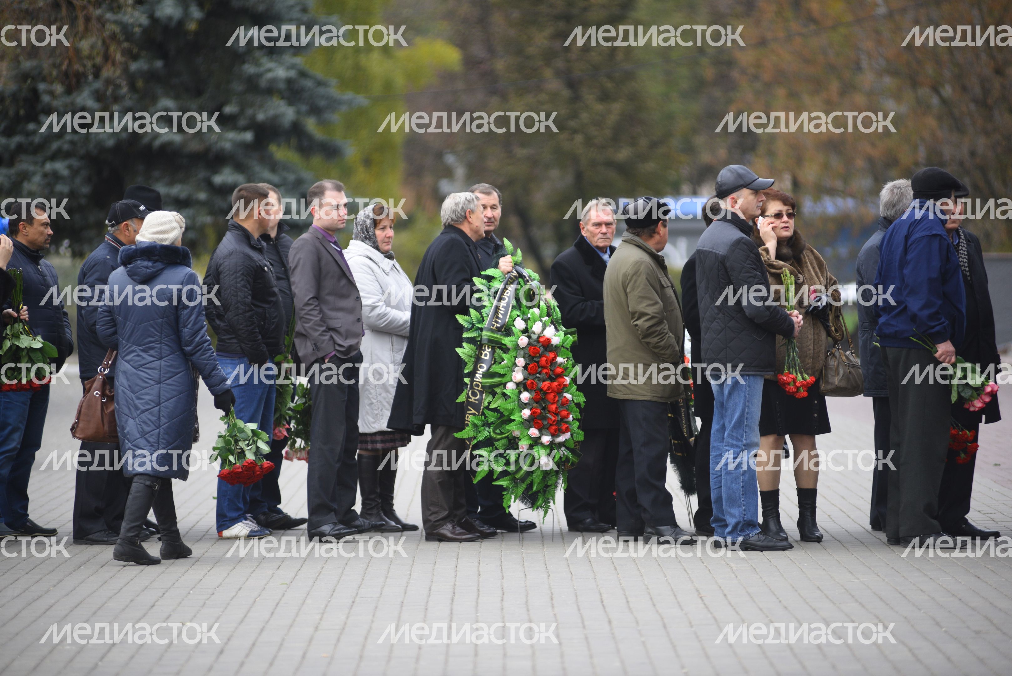 Церемония прощания с Юрием Карауловым в Красногорске Церемония прощания с Юрием Карауловым в Красногорске