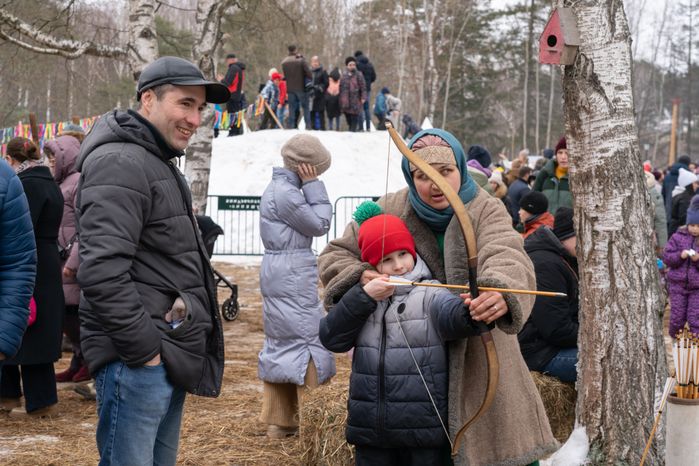 Масленица в парке "Захарово". Одинцовский округ