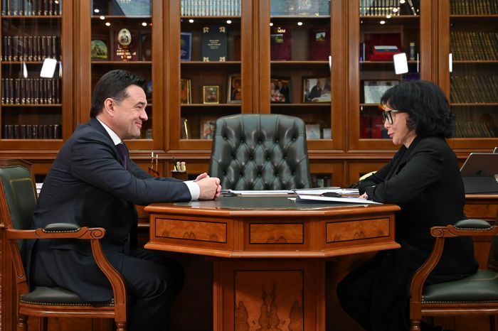 Рабочая встреча губернатора Подмосковья с председателем Совета при Губернаторе Московской области по развитию гражданского общества и правам человека