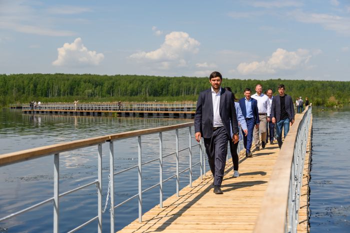 Тихон Фирсов на орнитологической тропе в нацпарке «Лосиный остров»