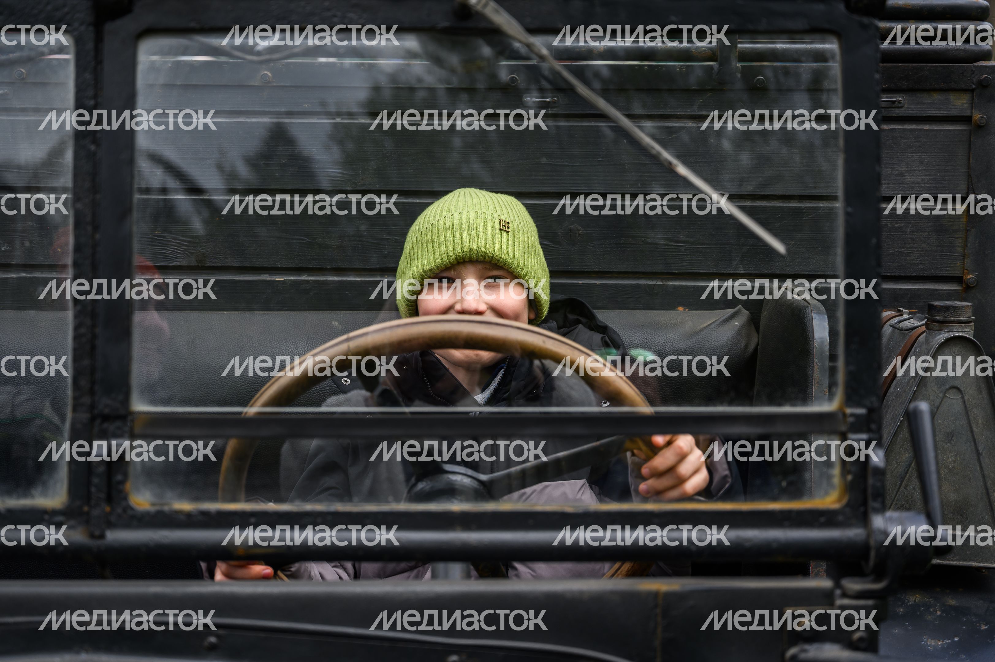 Военно-историческая реконструкция событий мая 1945 года в музее истории танка Т-34 в Мытищах