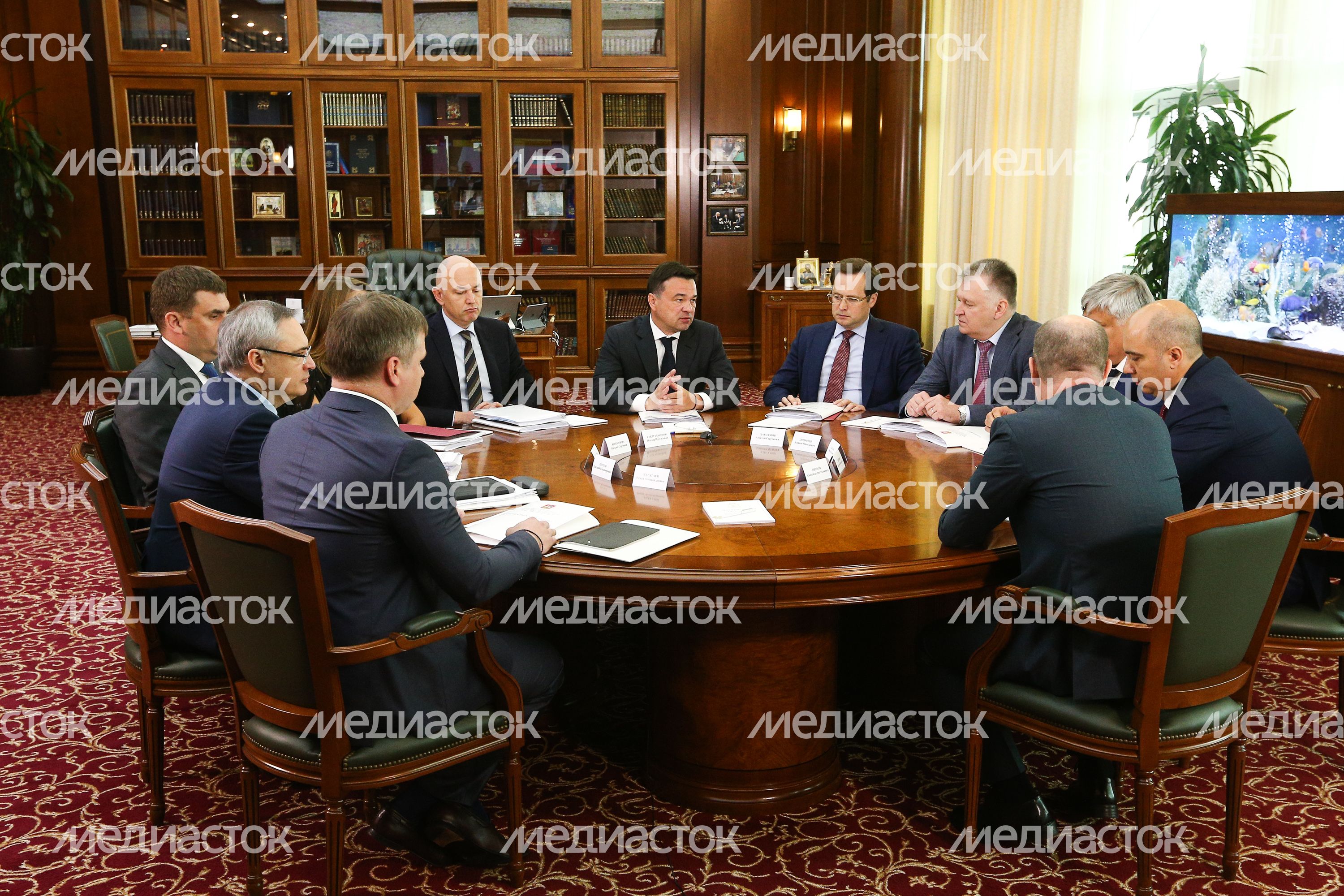 Совещание губернатора Подмосковья с руководителями правоохранительных органов региона