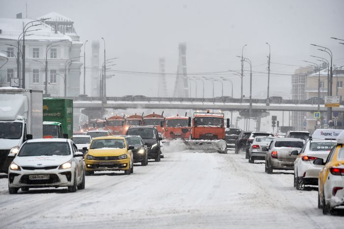 Снегопад в Москве