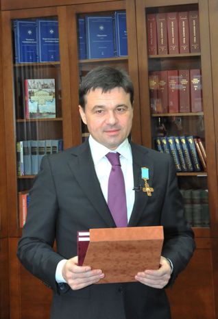 А. Воробьёв на встрече с послом Болгарии