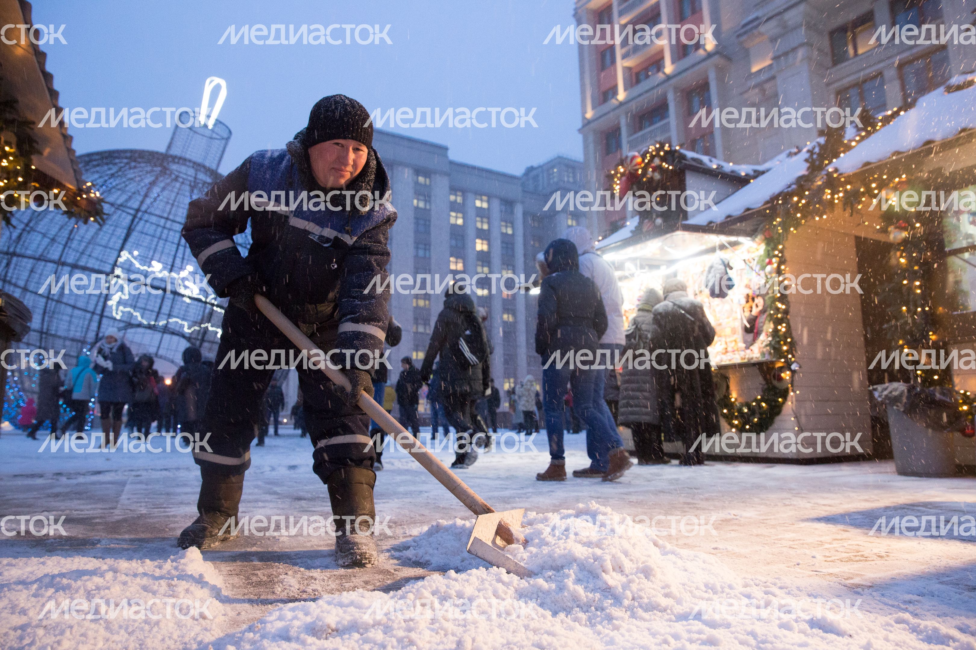 Снегопад в Москве