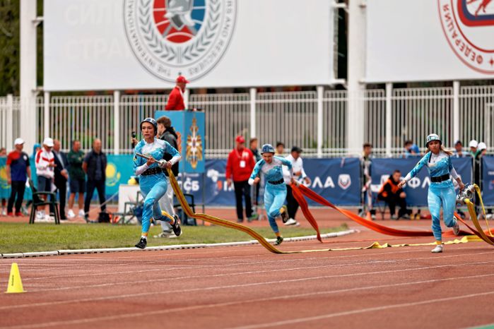Женская сборная Казахстана завоевала бронзу в общем зачете на XI Чемпионате мира по пожарно-спасательному спорту