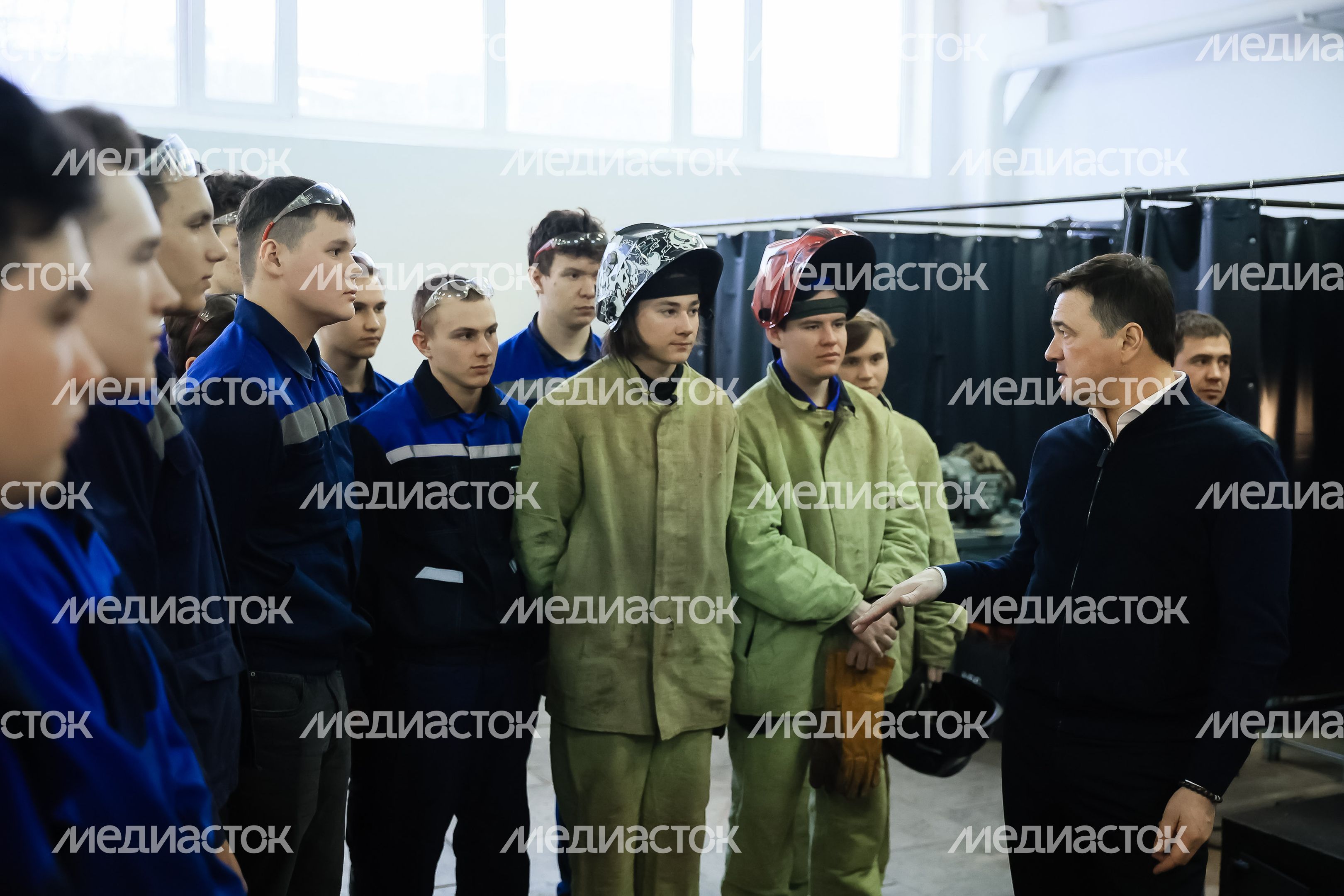 Посещение Губернатором Павлово-Посадского Техникума