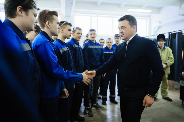 Посещение Губернатором Павлово-Посадского Техникума