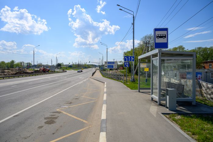 Дорога Калиново – Дракино в Серпухове после реконструкции