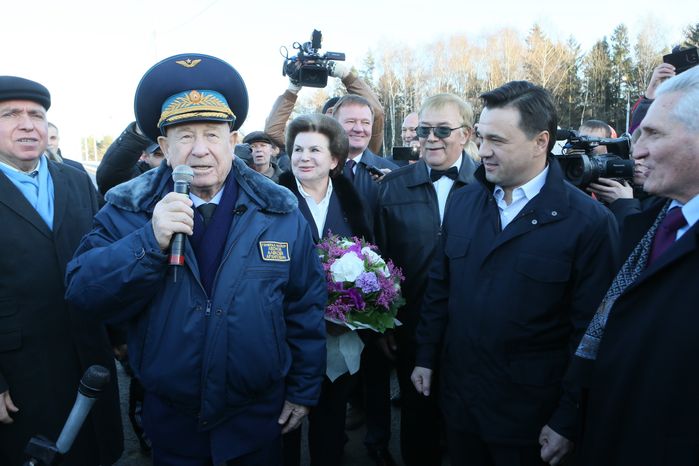 Церемония открытия эстакады в Щелковском районе