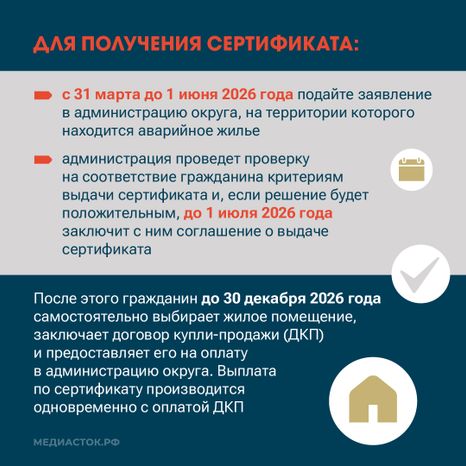 Как получить сертификат на переезд из аварийного жилья квадрат 04