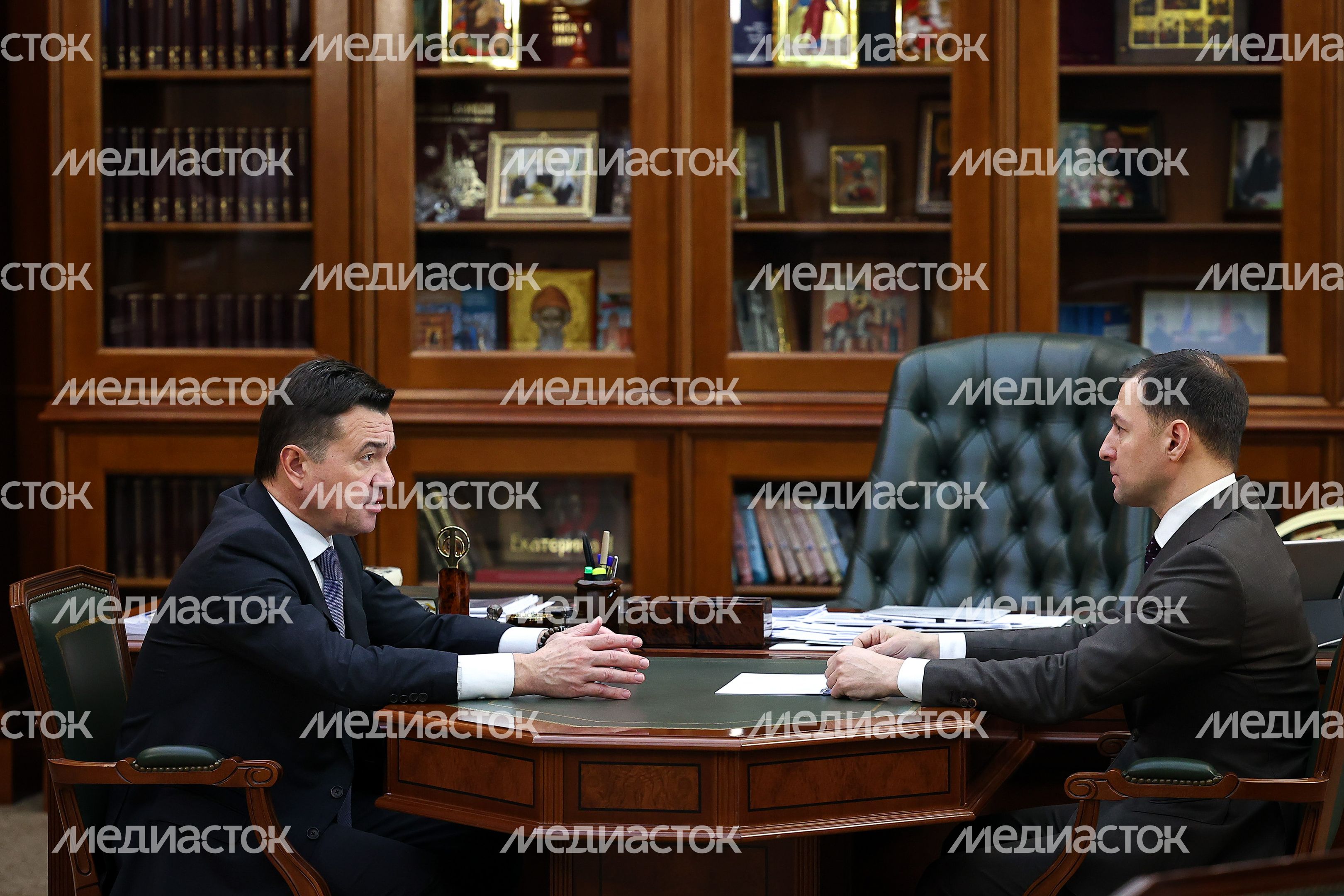 Губернатор провел рабочую встречу с главой Раменского г.о.