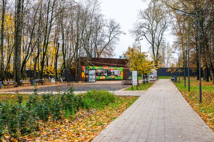 Городской парк культуры и отдыха Солнечногорска осенью