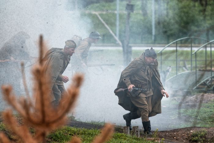 Военно-историческая реконструкция «Первый день войны» у Главного храма ВС РФ в День памяти и скорби