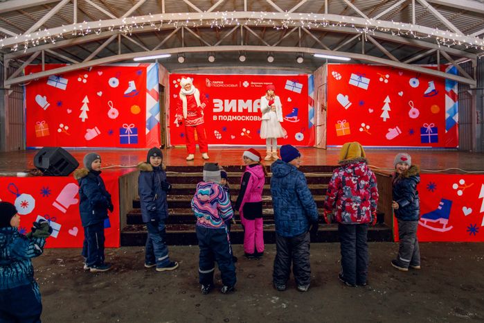 Праздник "Рождественские узоры" в парке имени Л.Н. Толстого в Химках