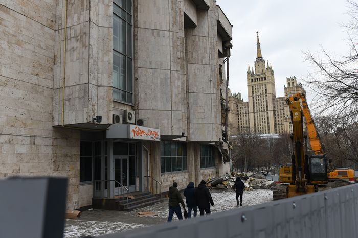 Снос кинотеатра «Соловей» в Москве