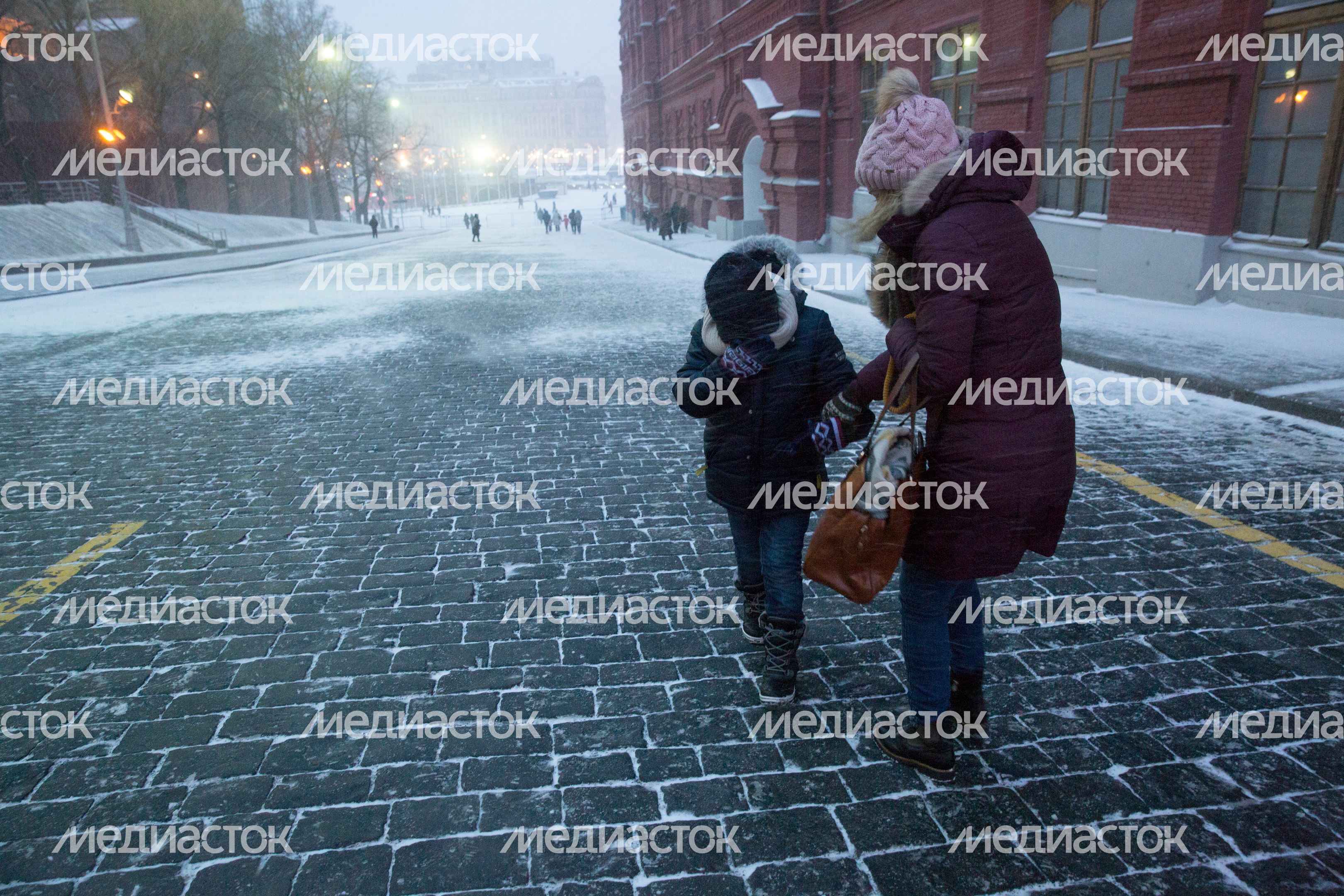 Снегопад в Москве