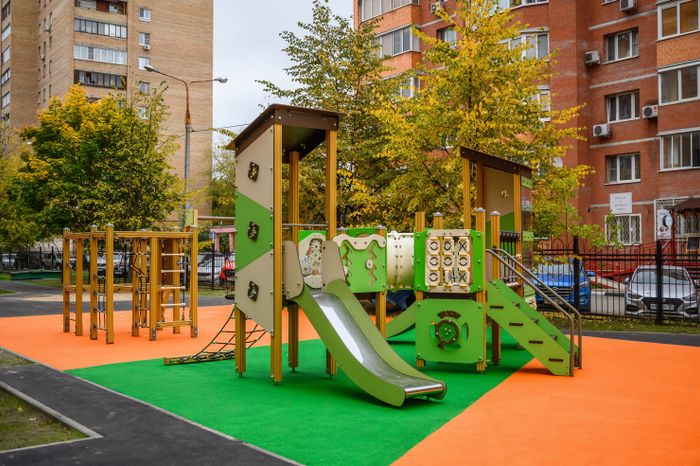 Благоустройство двора в Балашихе на улице Пролетарской микрорайона Железнодорожный