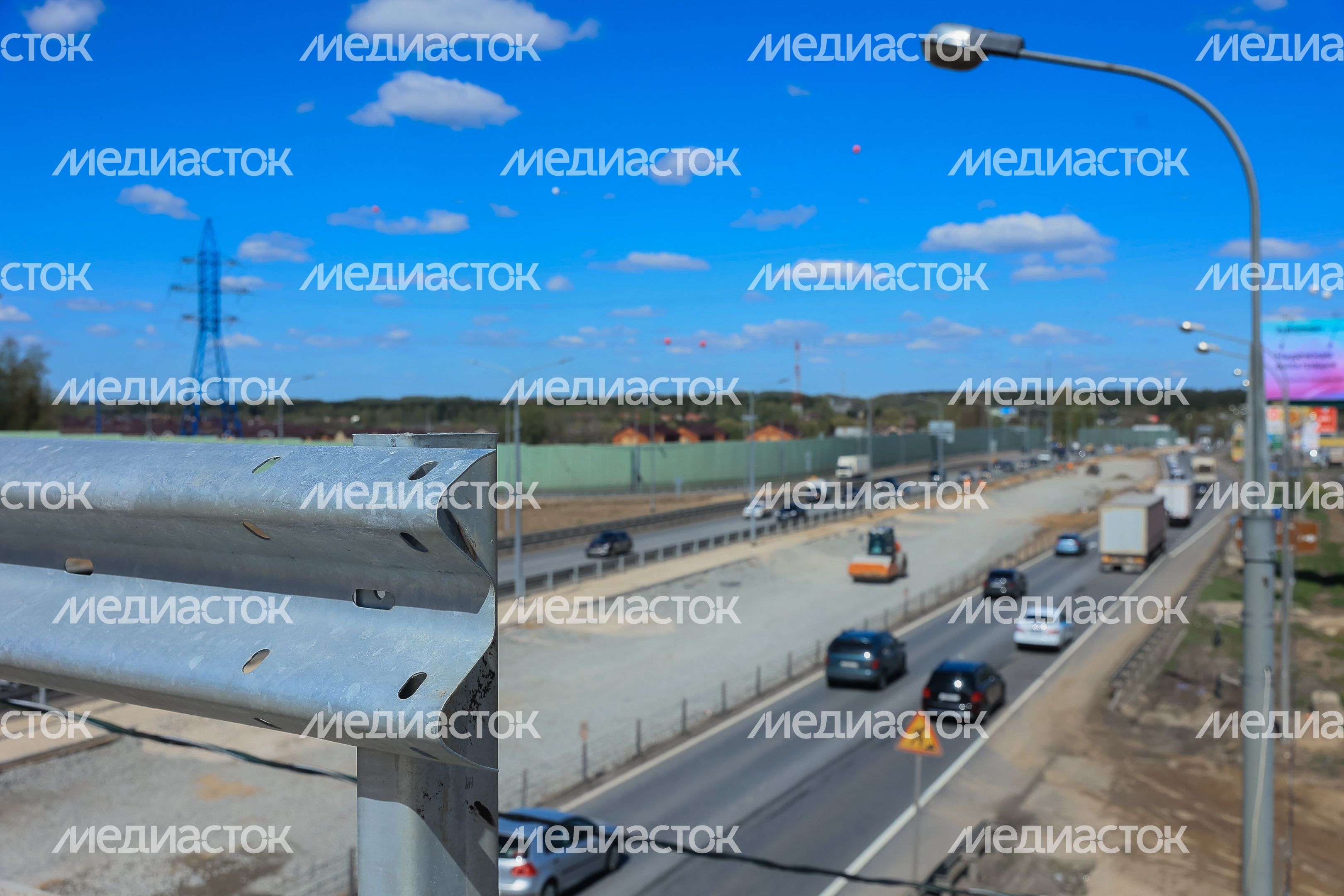 Проверка хода строительства развязки на Дмитровском шоссе Губернатором Подмосковья