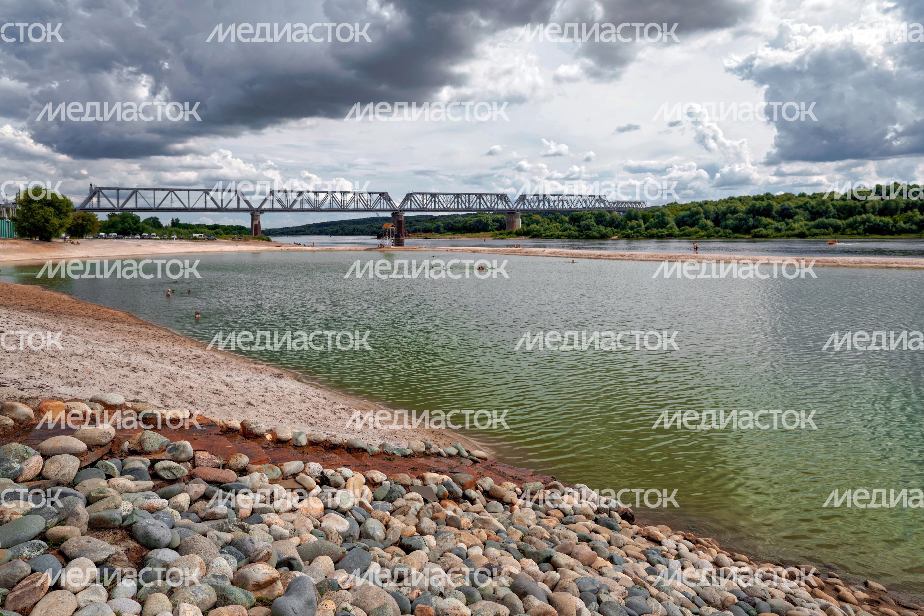 Река Ока в районе Серпухова