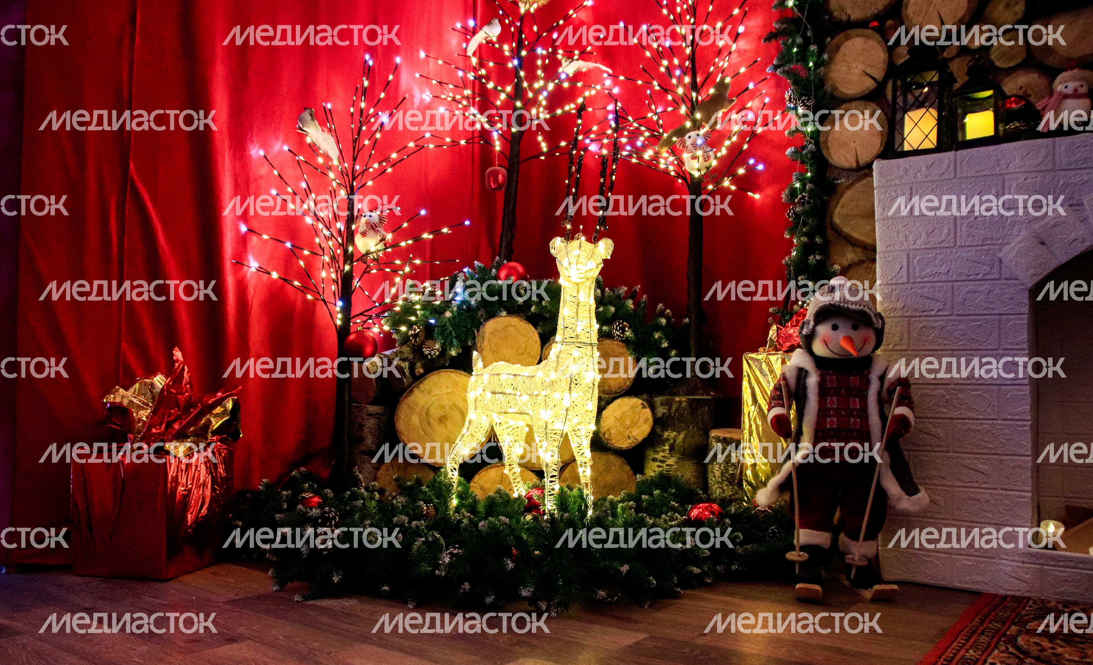 Новогодний декор в парках Подмосковья