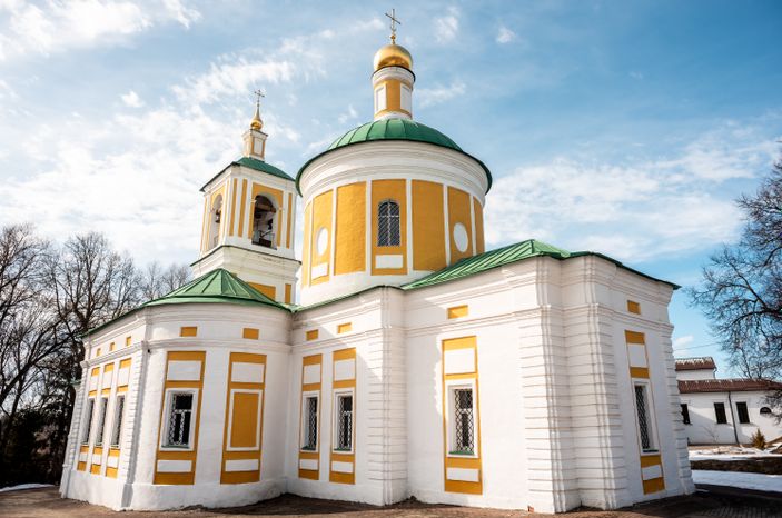 Зимние виды города Чехов
