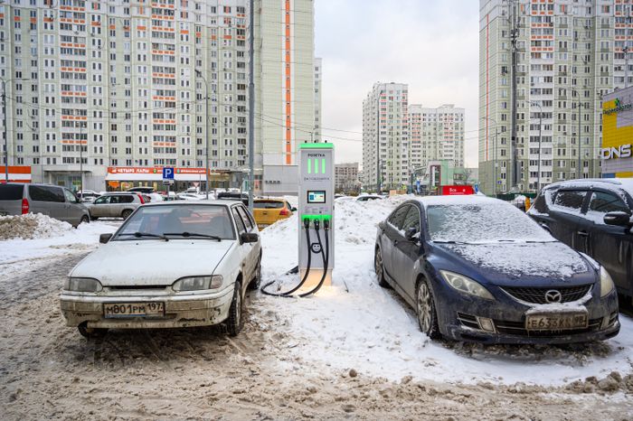 Электрозарядная станция  (ЭЗС)  в микрорайоне Железнодорожный в Балашихе