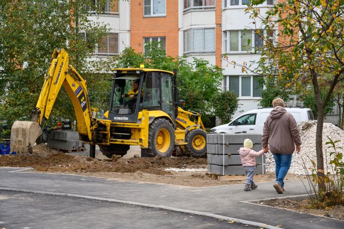 Благоустройство двора в Балашихе на улице Свердлова