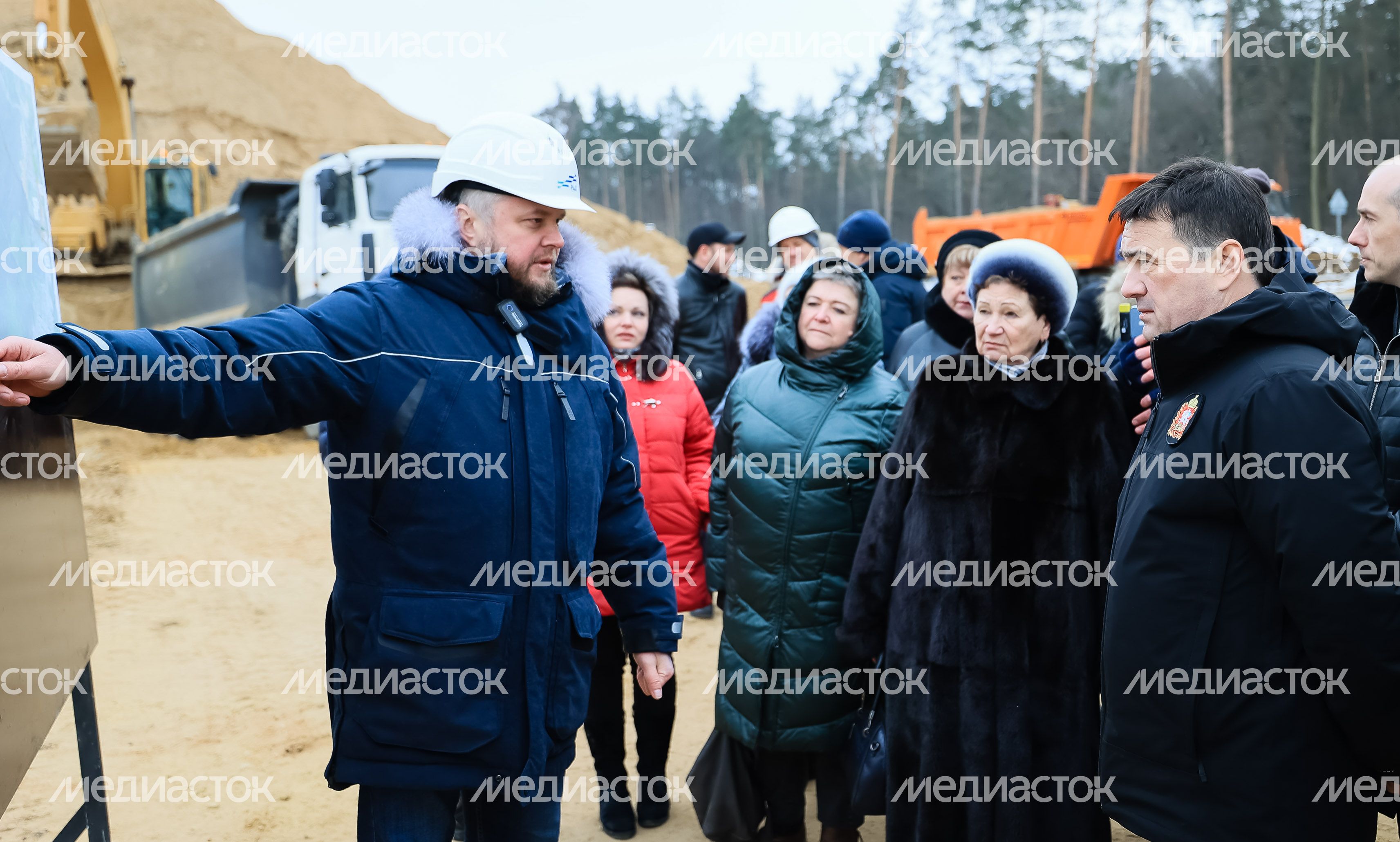 Проверка хода строительства Южно-Лыткаринской автодороги (ЮЛА) Губернатором Подмосковья