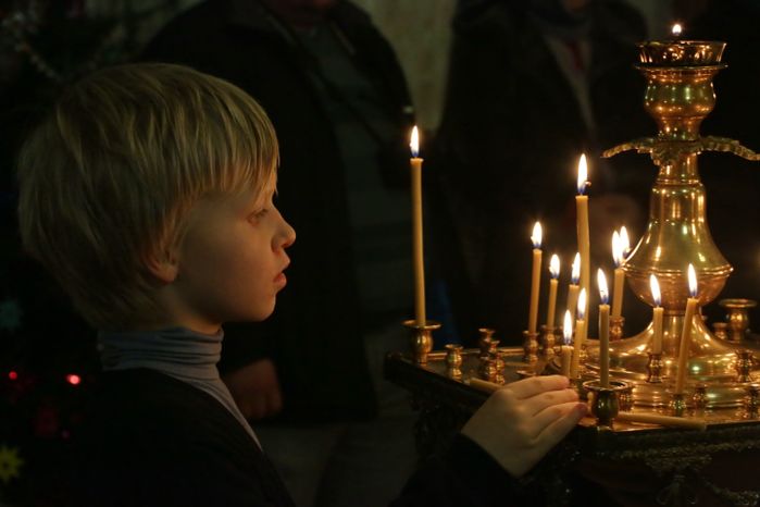 Рождественское богослужение в Кашире