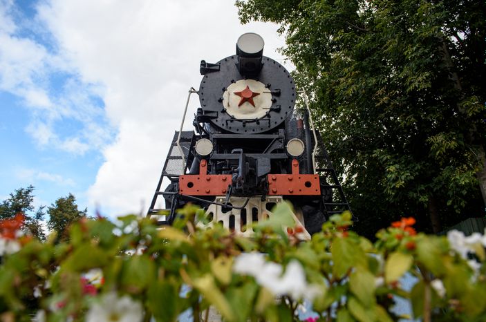 Коломна. Памятник "Паравозу Л-0012"