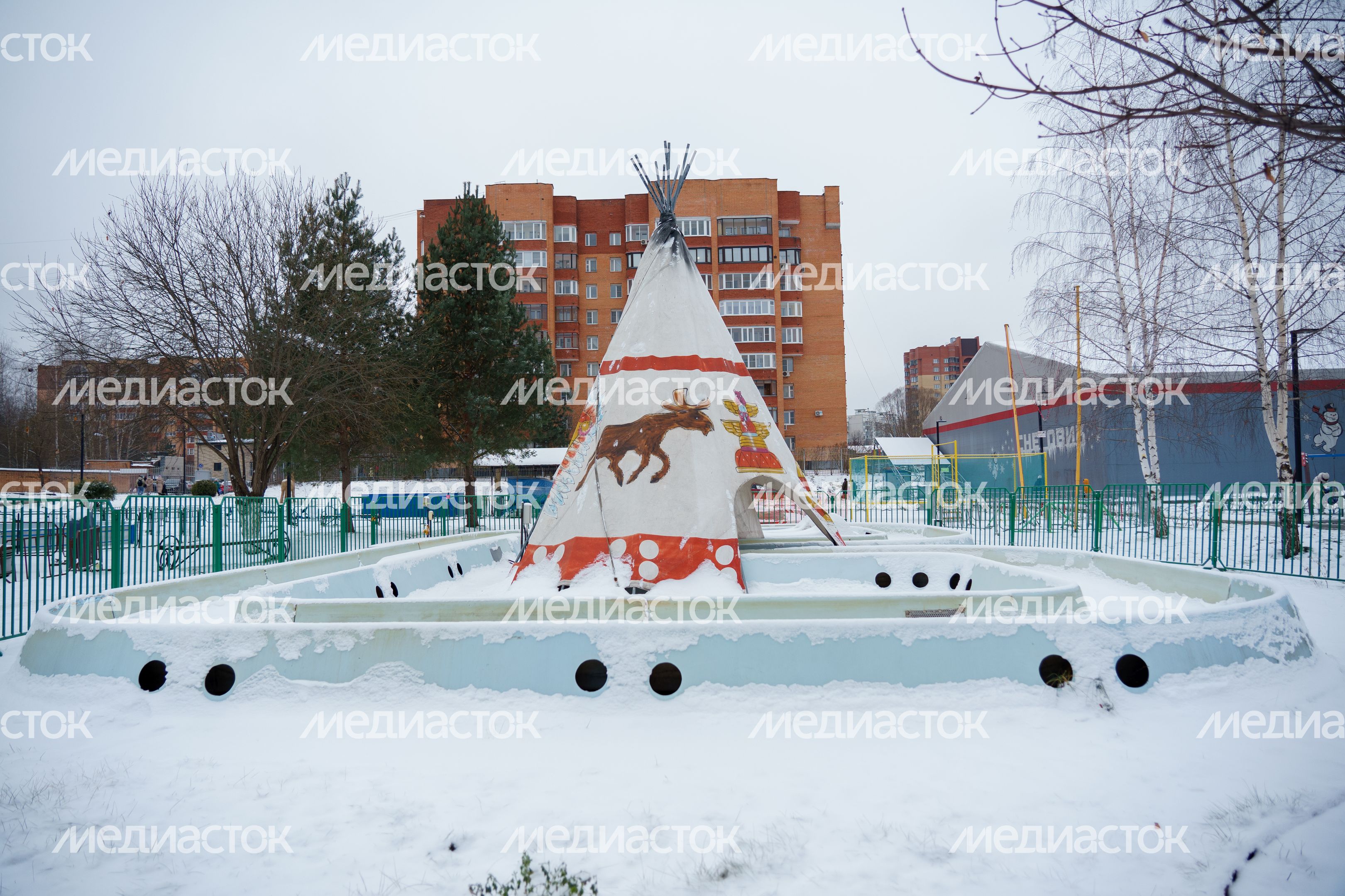 Дубна. Парк семейного отдыха. Зима Дубна. Парк семейного отдыха. Зима