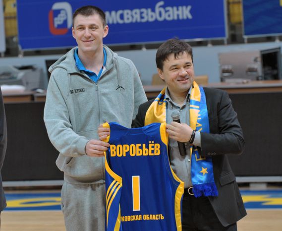 Андрей Воробьев на встрече с БК «Химки»