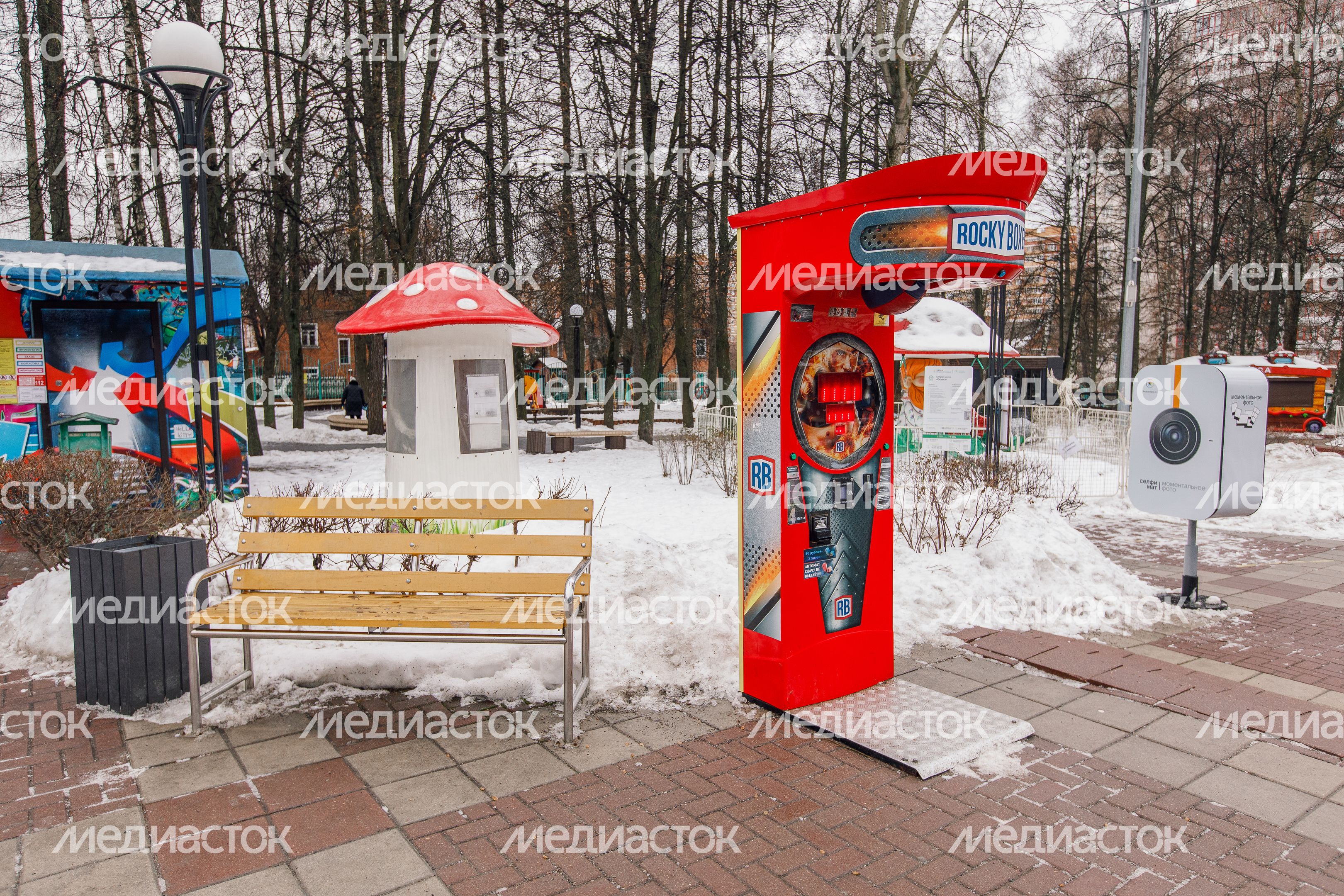 Центральный парк культуры и отдыха города Видное зимой Центральный парк культуры и отдыха города Видное зимой