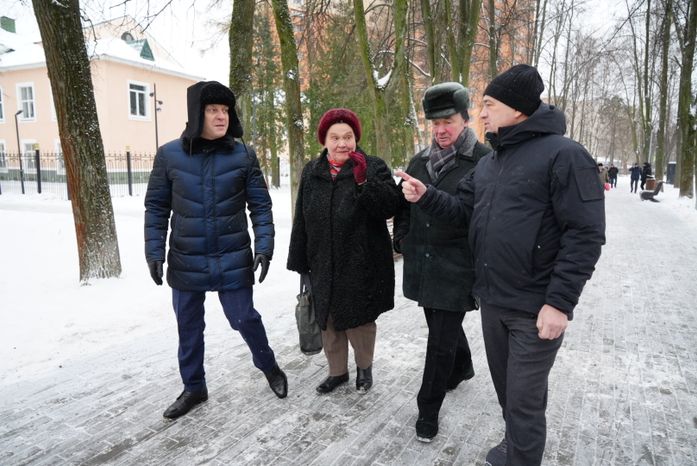 Проверка Губернатором Центрального парка культуры и отдыха в Пушкино