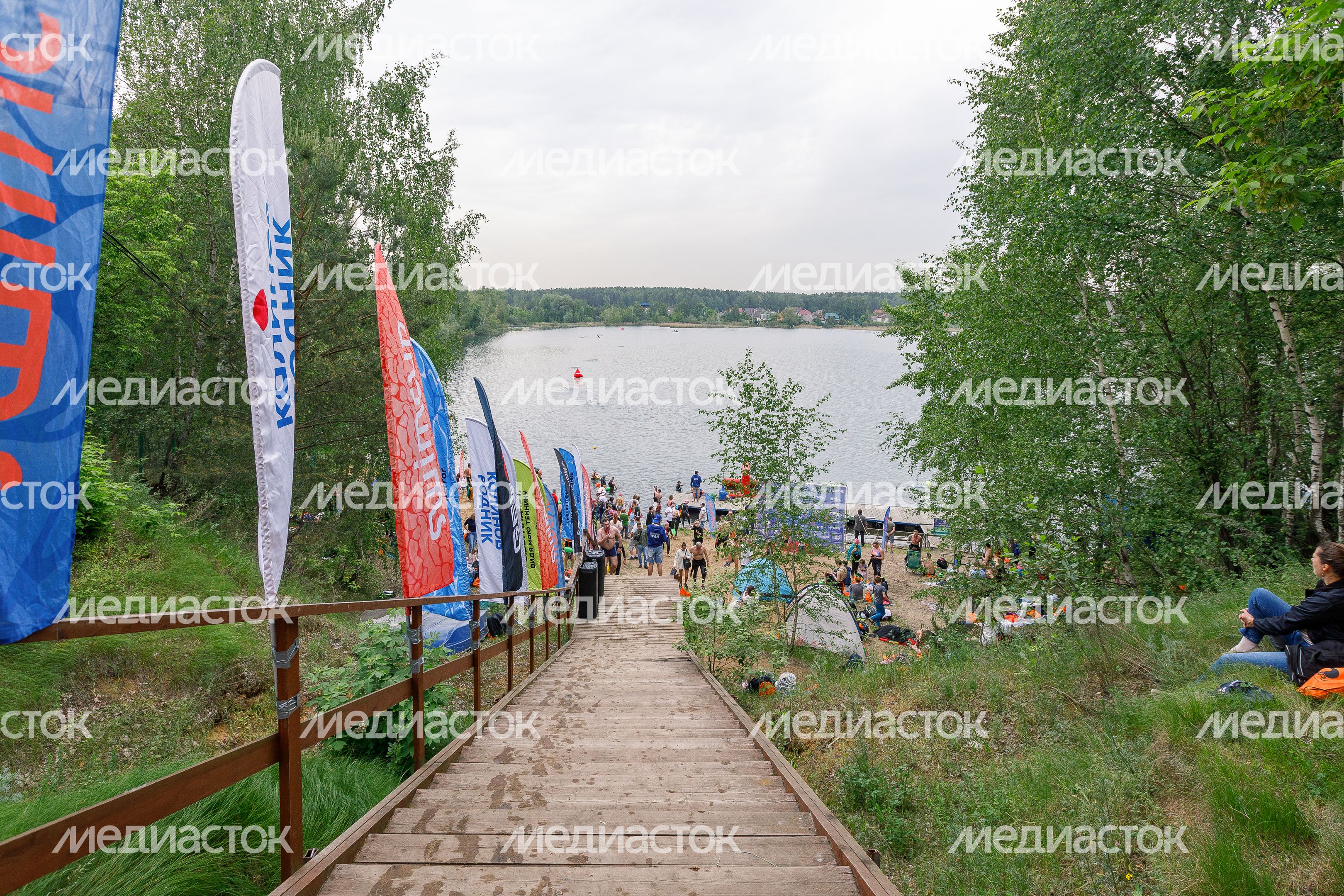 Заплыв на открытой воде Swimcup на Кореневском карьере в Люберцах Заплыв на открытой воде Swimcup на Кореневском карьере в Люберцах